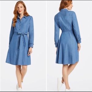 Like new Draper James chambray shirt dress size 10
